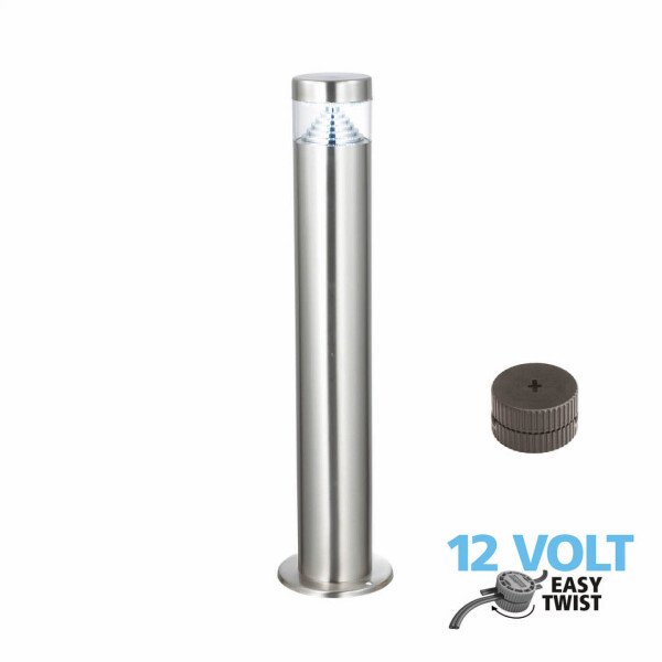 Luxform Lighting Canberra Tall Post Light In Stainless Steel
