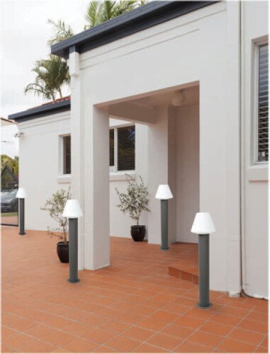 Luxform Lighting Melville Tall Post Light In Anthracite