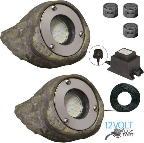 Luxform Lighting 12v Tatra Rocklight In Gravel - Kit