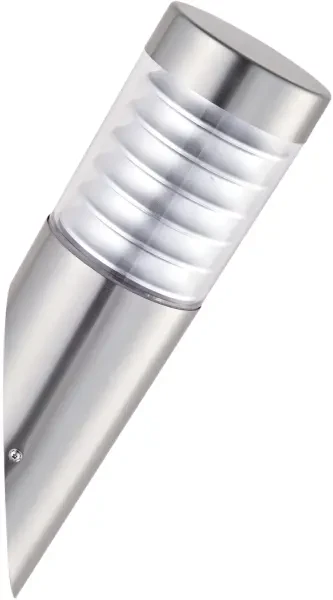 Luxform Lighting Québec 230v Angled Wall Light In Stainless Steel