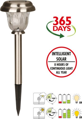 Luxform Lighting Pulzar Intelligent Solar Led Spike Light 10 Lumen
