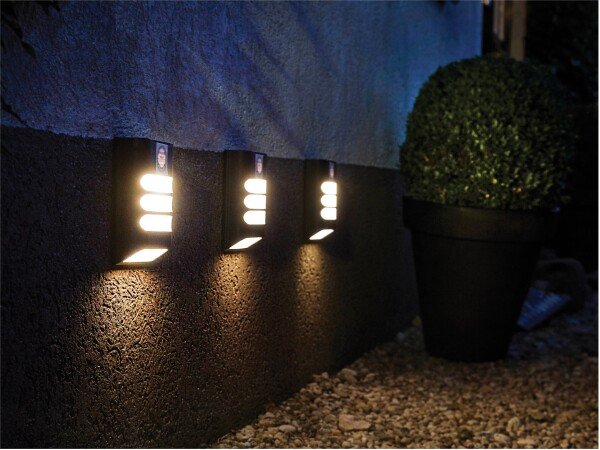 Luxform Lighting Rana Intelligent Solar Led Wall Light 15 Lumen