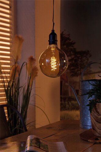Luxform Lighting Volta Battery Powered Hanging Light With On/off Switch And 24 Hour Timer