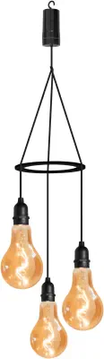 Luxform Lighting Flow Battery Powered Pendulum 3x Hanging Lights With 24 Hour Timer