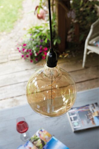 Luxform Lighting Sphere Battery Powered Pendulum Hanging Light With 24 Hour Timer