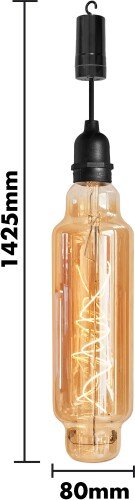 Luxform Lighting Tube Battery Powered Pendulum Hanging Light With 24 Hour Timer