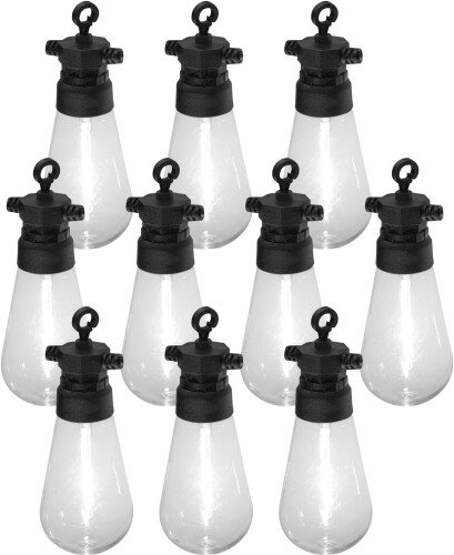 Luxform Lighting Hawaii 24v 10 Pack Party Lights With Warm White Bulbs