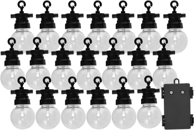 Luxform Lighting Fiji 20 Bulb String Light Set With 24 Hour Timer
