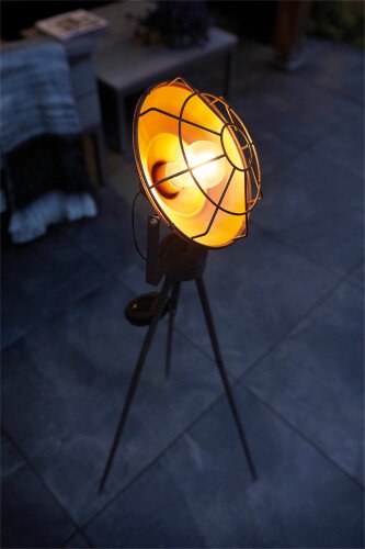 Luxform Lighting Solar Industrial Led Garden Studio Tripod Light Dresden