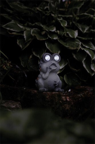 Luxform Lighting Solar Stone Frog Led Light