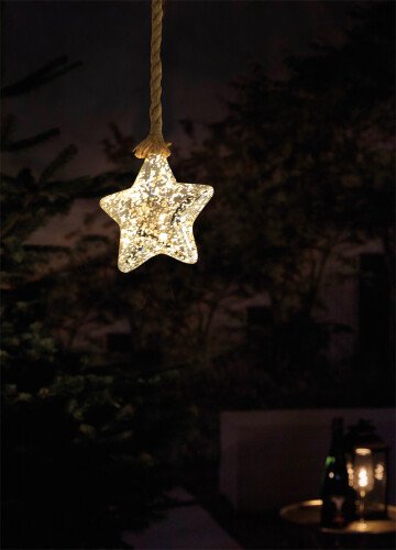 Luxform Battery Operated Hemp Rope Light With Star