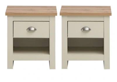 Lisbon 2x Nightstand With 1 Drawer