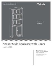 5417593 Shaker Style Bookcase With Doors