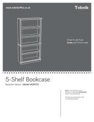 5420173 Barrister Home 5 Shelf Bookcase