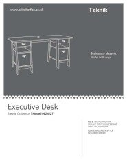 5424127 Executive Trestle Desk Vintage Oak
