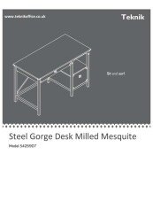 5425907 Steel Gorge Desk Milled Mesquite