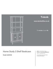 Home Study 3 Shelf Bookcase