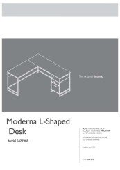 5427968 Moderna L Shaped Desk