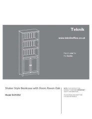 Shaker Style Bookcase with Doors Raven Oak