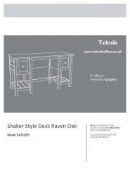 Shaker Style Desk Raven Oak