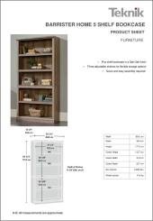 Barrister Home 5 Shelf Bookcase