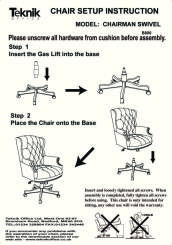 Chairman Noir Assembly Instructions