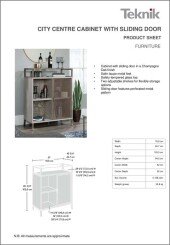 City Centre Cabinet With Sliding Door