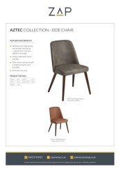 ZAP Product Sheet Aztec Collection Side Chair