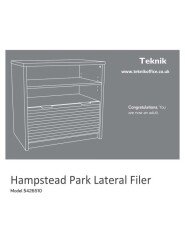 Hampstead Park Lateral Filer Instructions