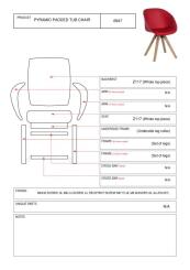 Pyramid Padded Tub Chair Product Parts