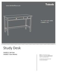 Teknik Study Desk Product Sheet