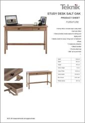 Teknik Study Desk Assembly Instructions