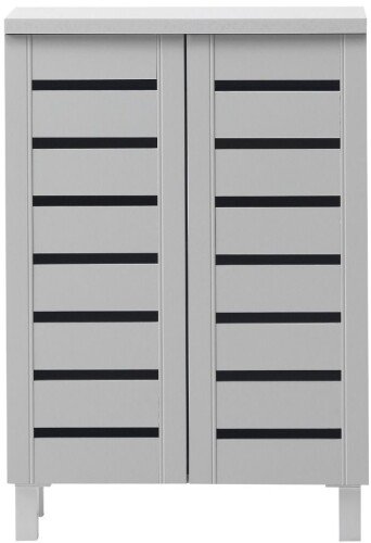 Essentials 2 Door Shoe Cabinet - Light Grey