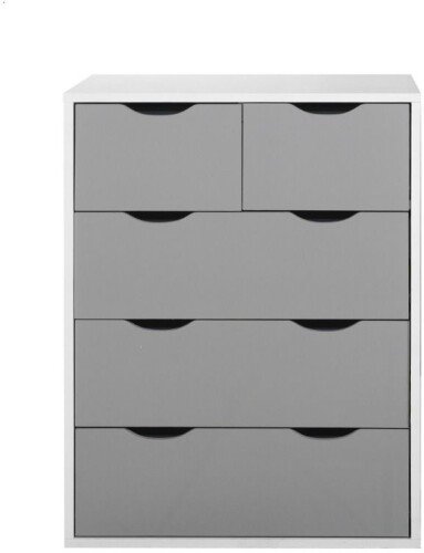 Alton 3 Piece Bedroom Set (2 Door Wardrobe, 3+2 Chest, 2 Drawer Bedside) Grey