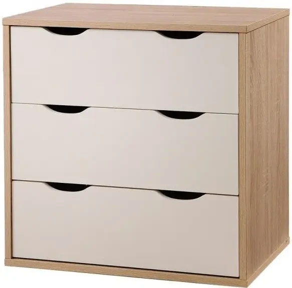 Alton 3 Drawer Chest - White