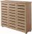 Essentials 3 Door Shoe Cabinet - Oak