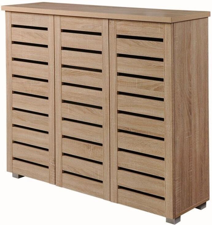 Essentials Door Shoe Cabinet in Sonoma Oak Finish No 10 Furniture