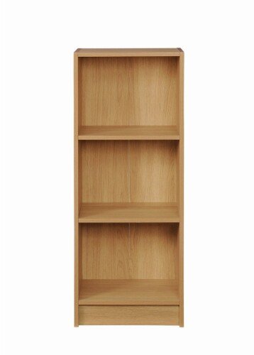 Essentials Medium Narrow Bookcase - Oak
