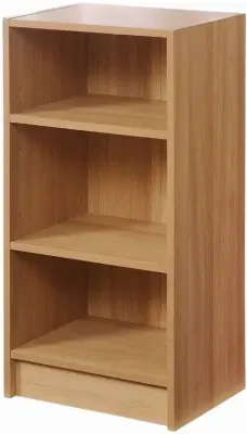 Essentials Small Narrow Bookcase - Oak