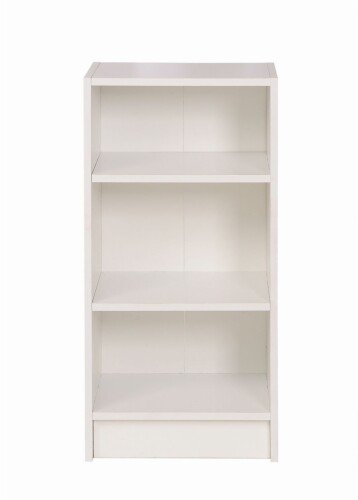 Essentials Small Narrow Bookcase - White