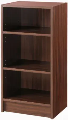 Essentials Small Narrow Bookcase - Walnut