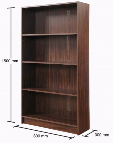 Essentials Tall Bookcase - Walnut