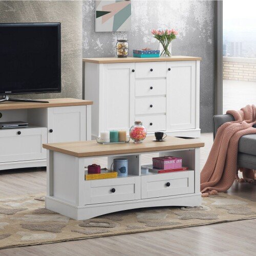 Carden Coffee Table With 2 Drawers