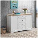 Carden Sideboard With 2 Doors & 3 Drawers - White