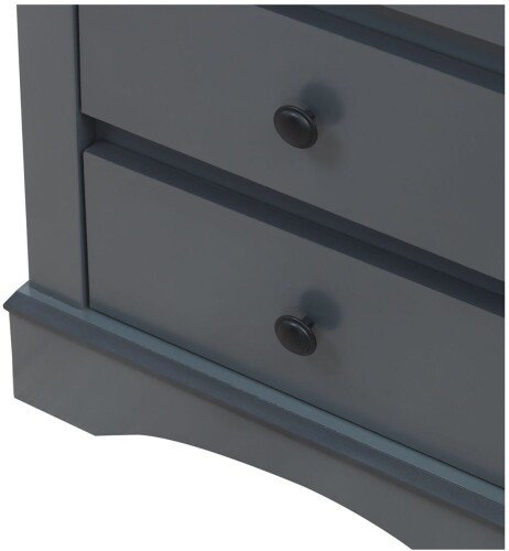 Carden Nightstand With 3 Drawers - Dark Grey