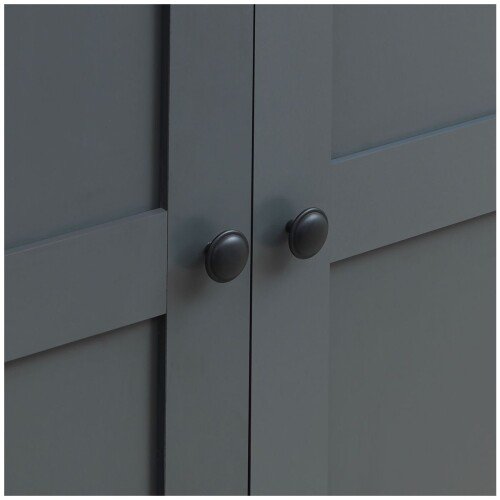 Carden 2 Door Wardrobe - Dark Grey