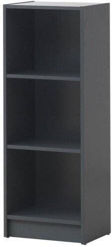 Essentials Medium Narrow Bookcase - Dark Grey