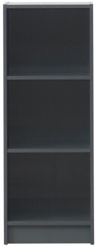 Essentials Medium Narrow Bookcase - Dark Grey