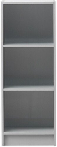 Essentials Medium Narrow Bookcase - Light Grey