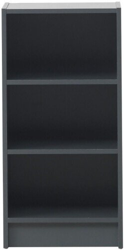 Essentials Small Narrow Bookcase - Dark Grey